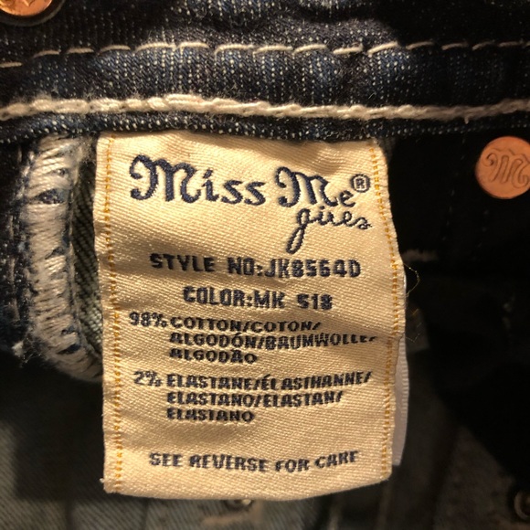 MISS ME Girls Jean Short Size 10 - Picture 8 of 15